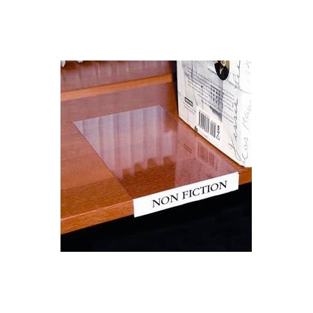 Aigner Index Label Holder, Moveable Shelf, Clear (10 pcs/pkg) BS5108